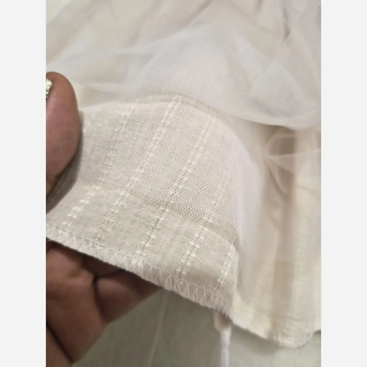 سارافون دخترانه ژاکارد و تور آستردار مجلسی چندلایه سایز 1 و 2