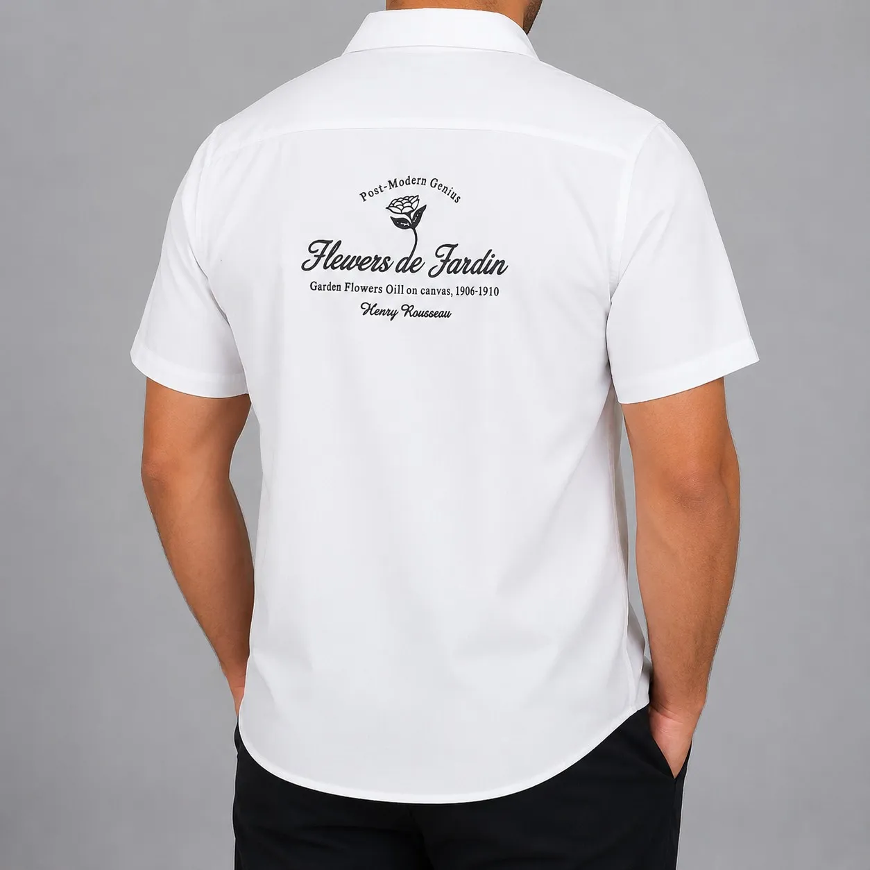 پیراهن آستین کوتاه مردانه ویسکوز تابستانه قواره آزاد