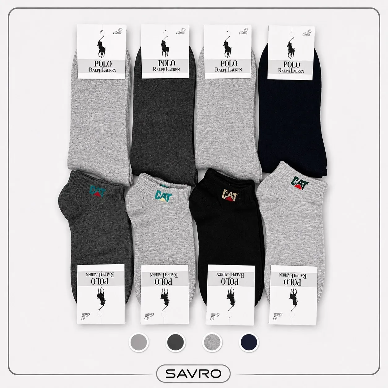🧦 جوراب مچی مردانه نخی