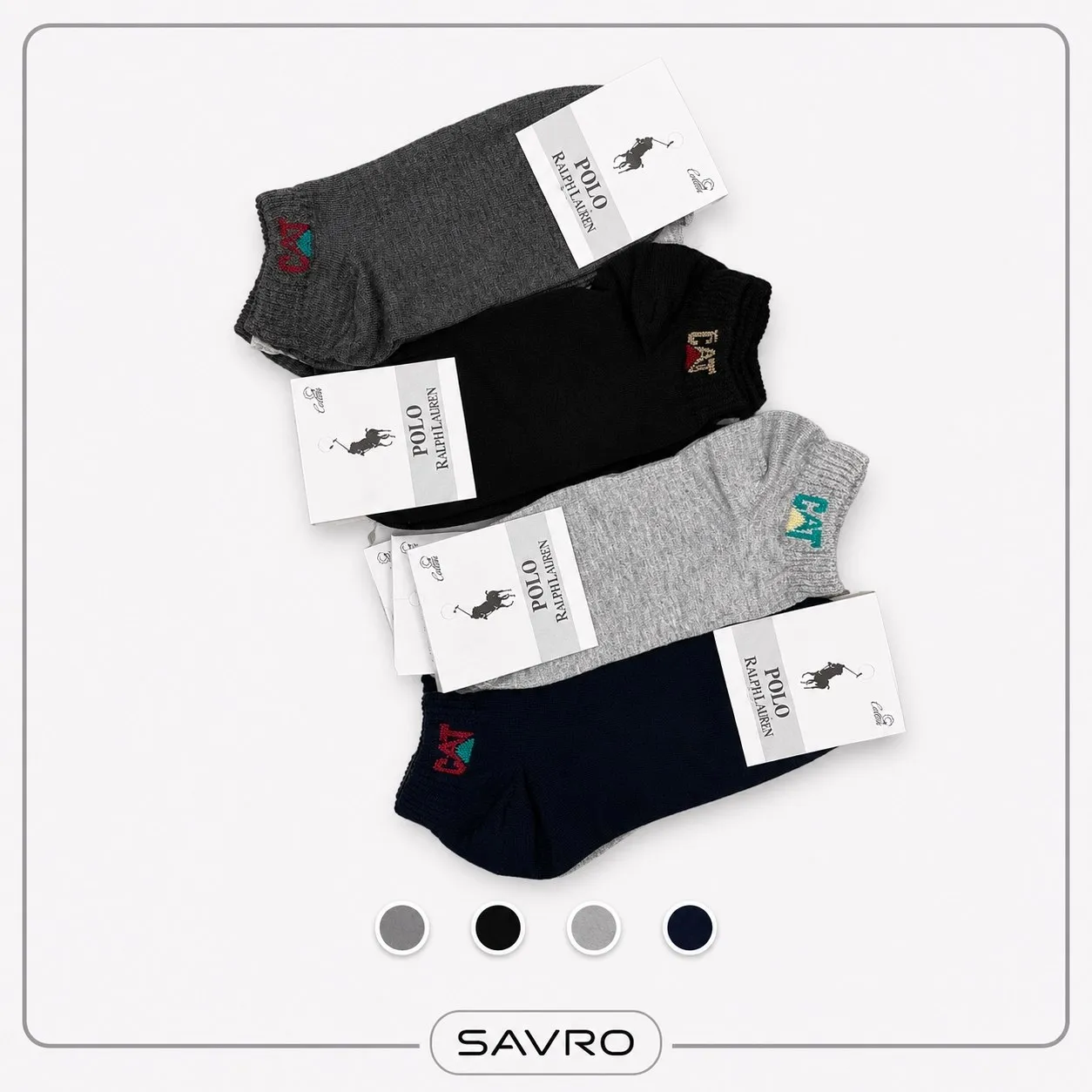 🧦 جوراب مچی مردانه نخی