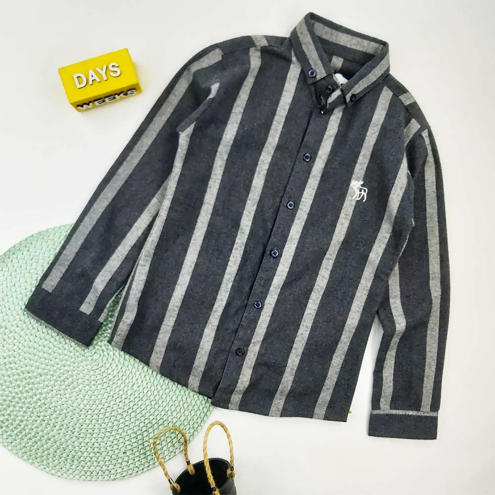 پیراهن کشمیر پسرانه راه راه مدل 6617