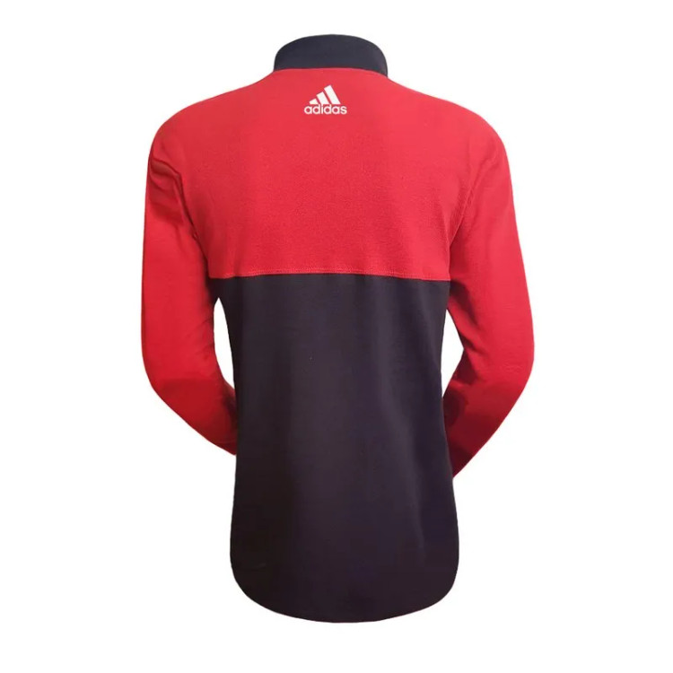 ست تیشرت آستین بلند مردانه و شلوار طرح منچستر مدل k09089 جنس جودون و نخی ترکيبي