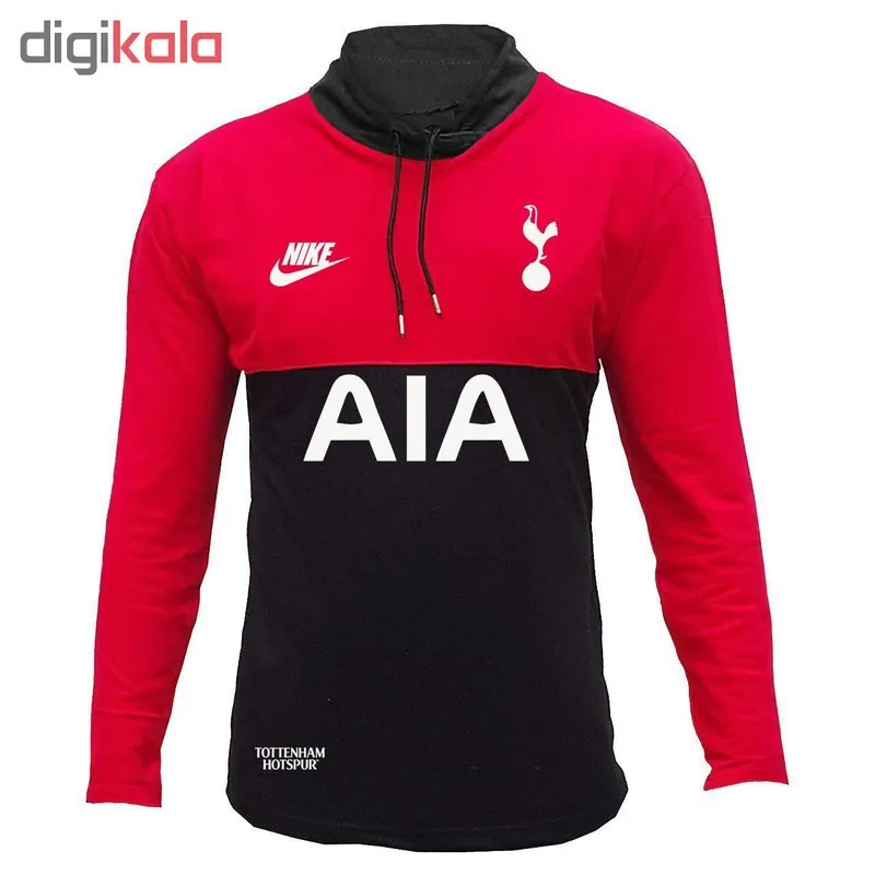 تیشرت آستین بلند مردانه طرح تاتنهام جودون یقه ایستاده L XL 2XL